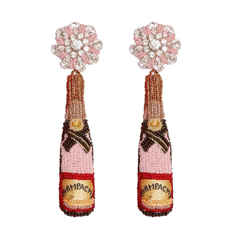 Mignonne Gavigan Rose Champagne Earrings