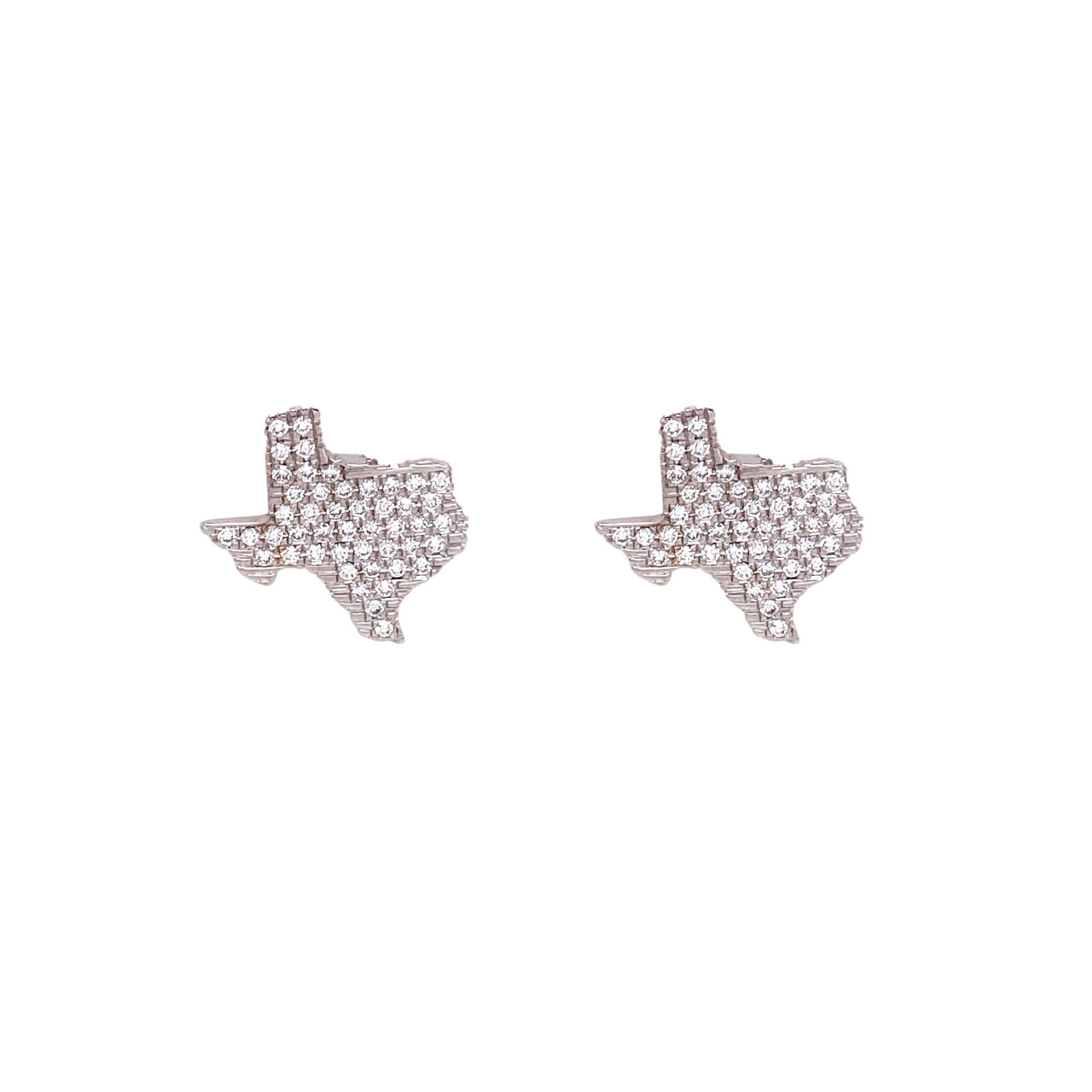 Korman Signature 18kt Diamond State Of Texas Cufflinks White Gold