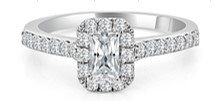 .50ctr Gia .88cttw 14k Wg Dia Halo Ring With Em-cut Ctr Dia F-h Vs2-i1 Gia 1487741409
