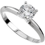 .44ct 14kt Wg Round Brilliant Cut Dia Solitaire Ring 
H I1