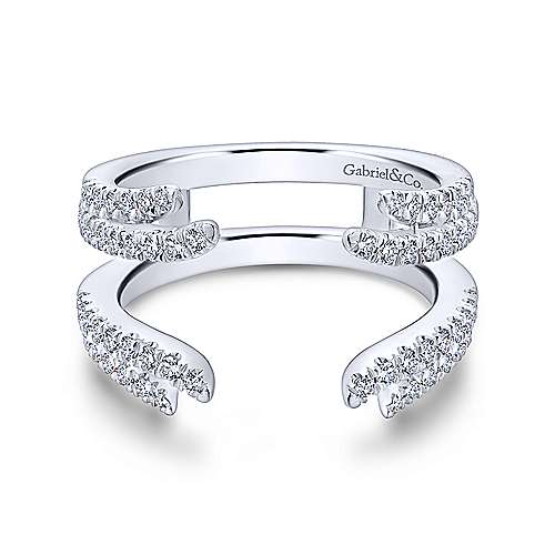 G&c .52cttw 14kt Wg Diamond Ring Enhancer Serial #s1966069 F-h Vs1-si1 itemprop=