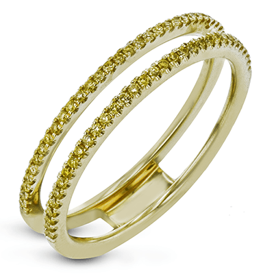 Simon G. .20cttw 18kt Yg Yellow Diamond Straight Row Prong Set Ring Guard Yel Vs1-si1 Serial #670473 itemprop=