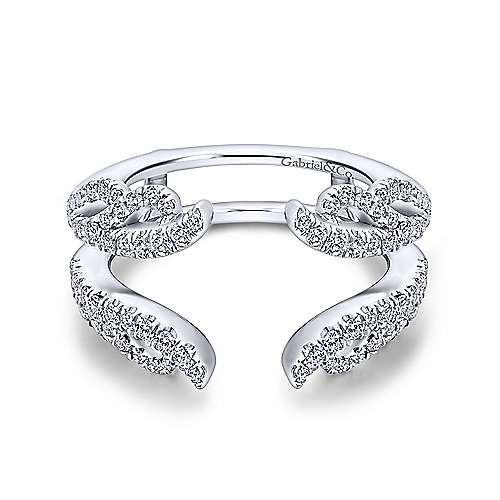 G&c .56cttw 14kt Wg Diamond Ring Enhancer Serial # S2070935 F-i Vs1-i1 itemprop=