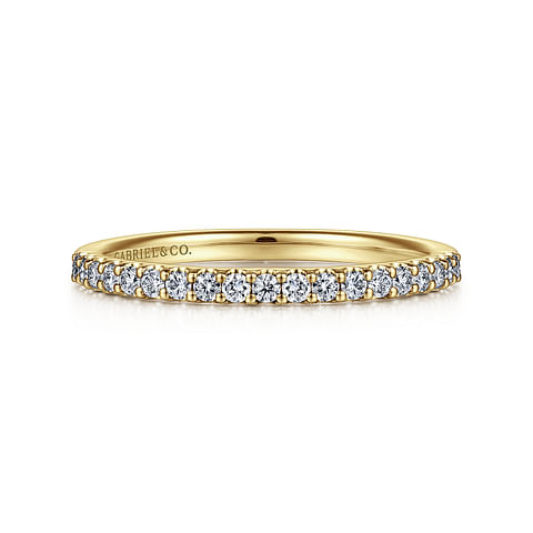G&c .23cttw 14kt Yg Straight Round Diamond Anniversary Band G-i Vs2-si2 Serial #s2006247