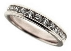 14k Rose Gold 3/4 Ctw Round Diamond Anniversary Band itemprop=