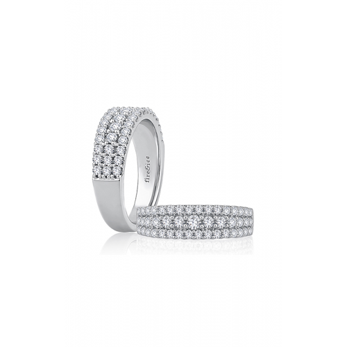 18k White Gold Diamond Fashion Band .90 Ctw itemprop=