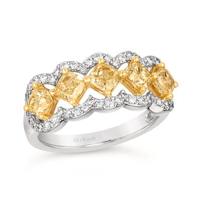 Le Vian 2.18ctw Plat & 18k Yg Yel & Wht Dia Fashion Ring Yel G-i Vs1-si1 itemprop=