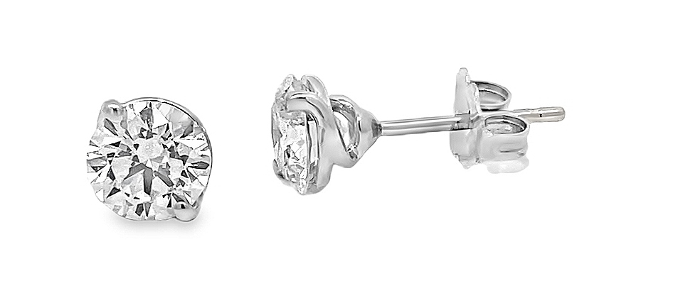 Fire & Ice 2.05cttw Gia 18k Wg 2-prong Diamond Stud Earrings I-j Vs2-si1 Gia 6505390735 & 1495883267 itemprop=