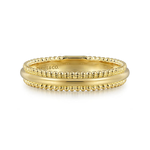 14k Yellow Gold Bujukan Stackable Band