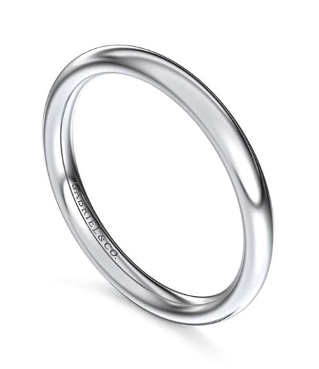 G&c 2.2mm 14kt Wg High Polish Matching Wedding Band Serial # S2071042