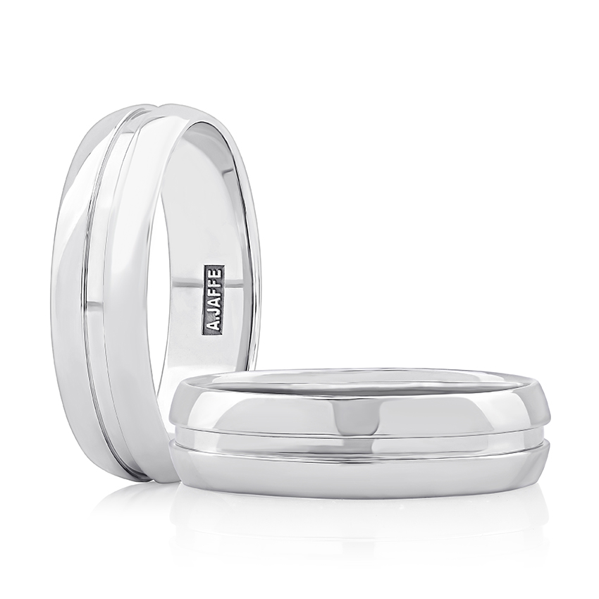 Polished Platinum Platinum Men's Wedding Band 6mm