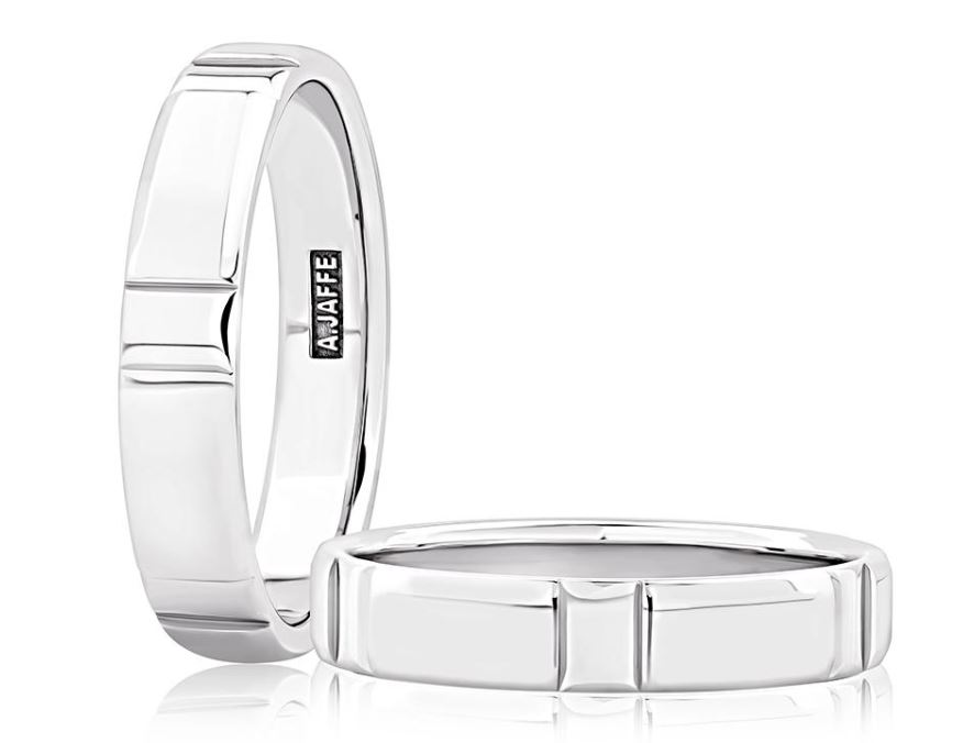 Classic Polished Finished Platinum Men