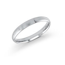 3mm 14kt Wg Comfort Fit Wedding Band Size 7 itemprop=