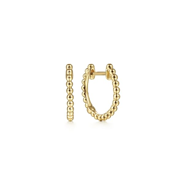G&c 14kt Yg Bujukan Huggie Hoop Earrings Serial# S2083201