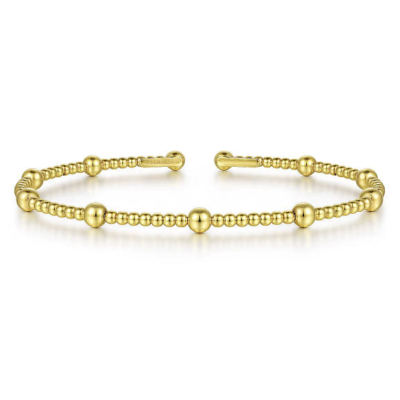 G&c 14kt Yg Bujukan Split Bangle Serial #s1896692 Size 6.25