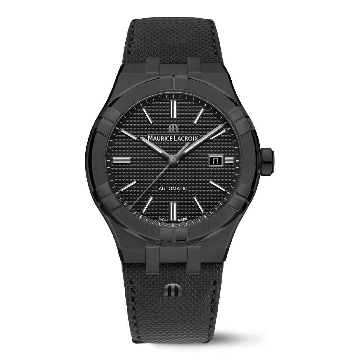 Black Pvd-plated Stainless Steel Automatic Watch, 42mm