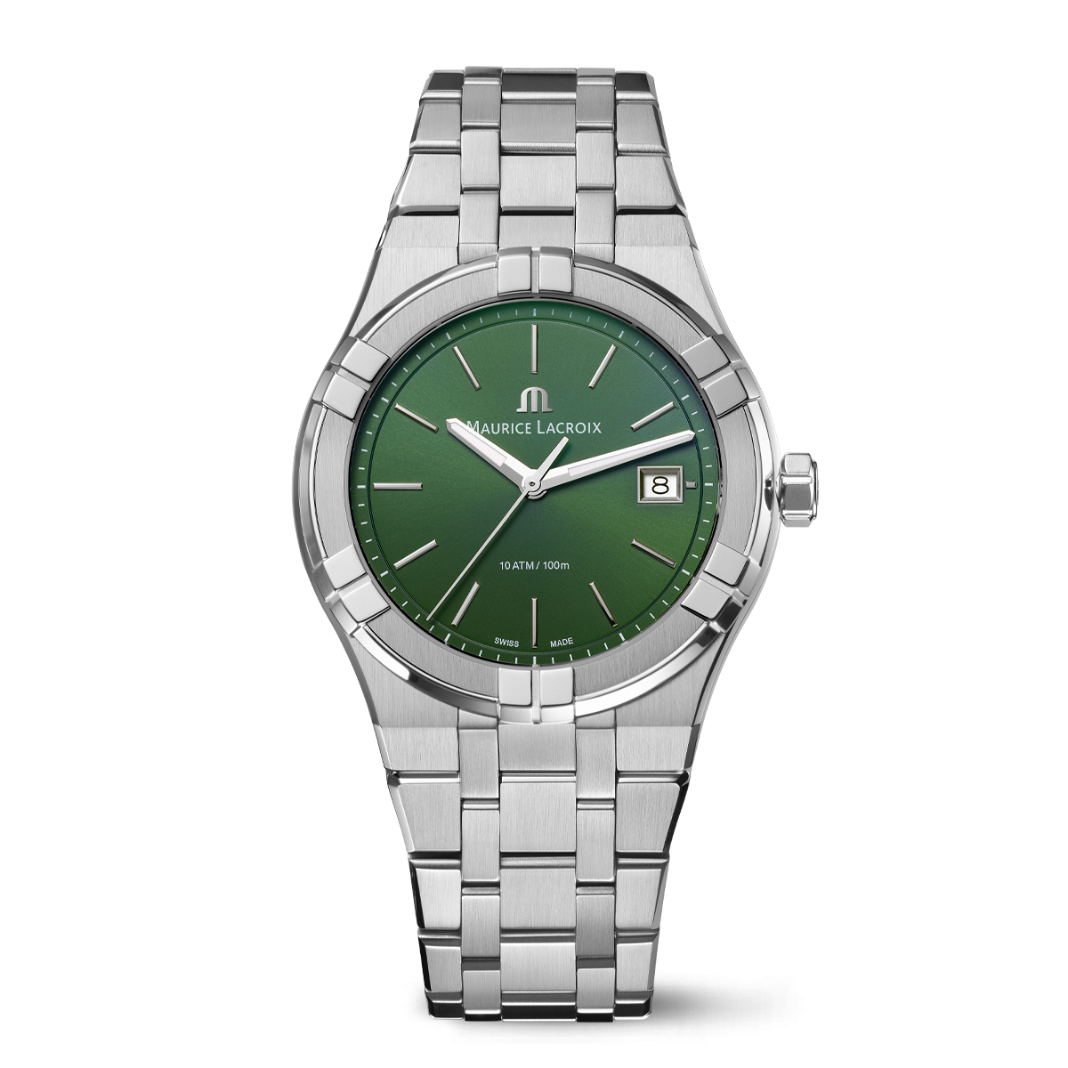 Stainless Steel Quartz Watch, 42mm