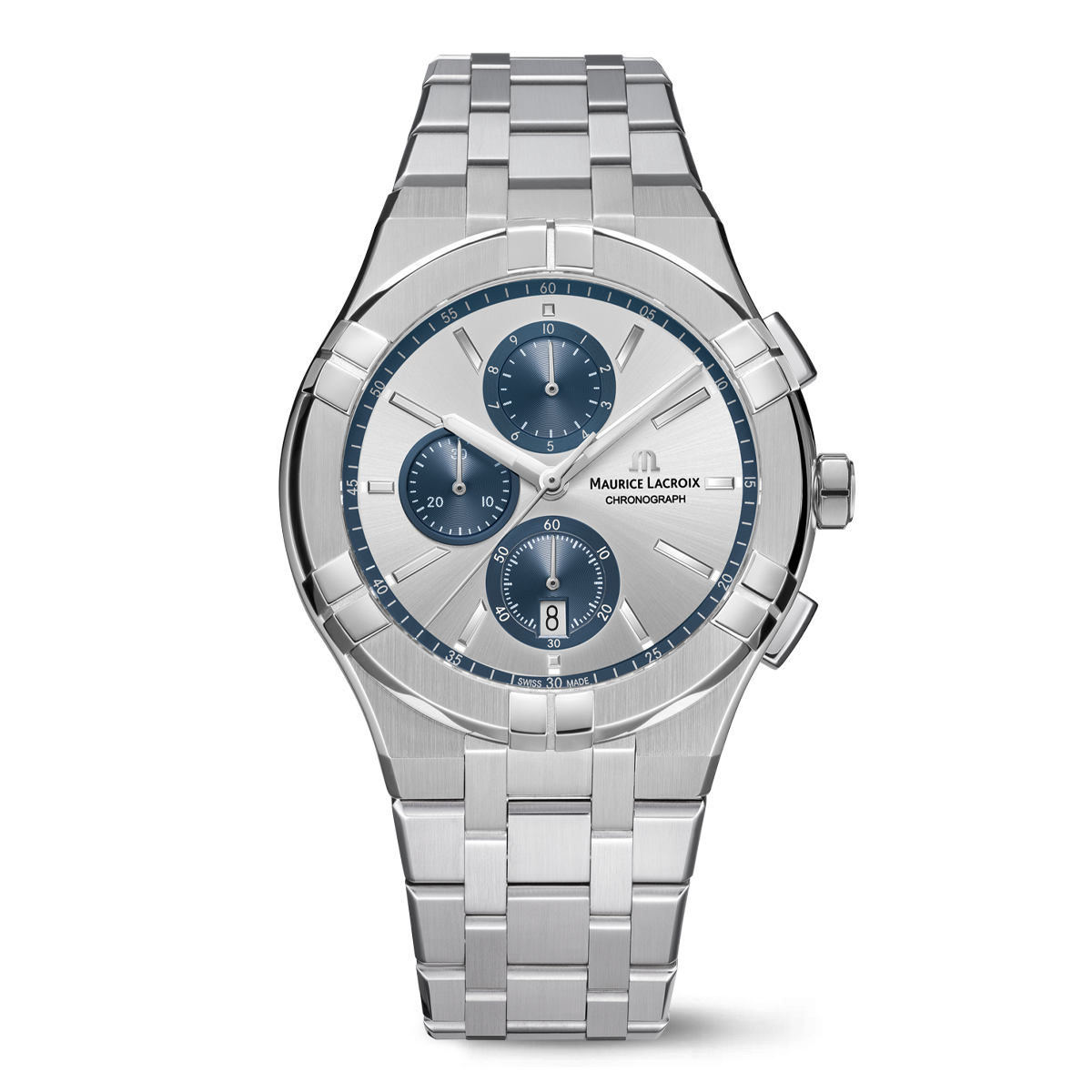 Stainless Steel Quartz Watch, 42mm