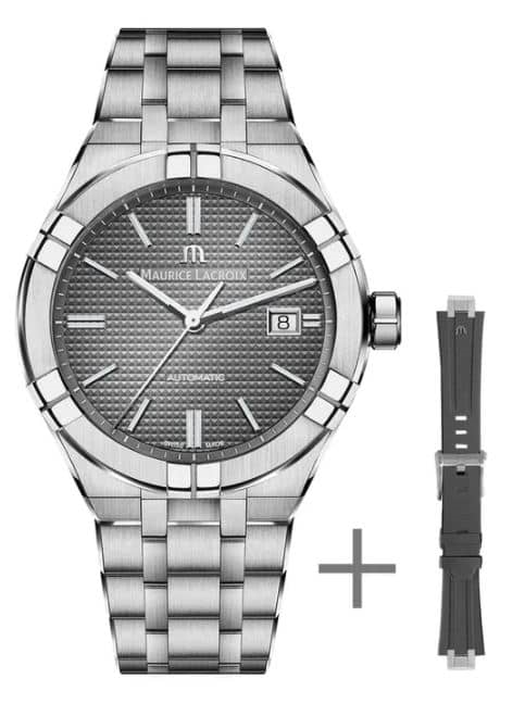 Stainless Steel Automatic Watch With Band Kit, 42mm