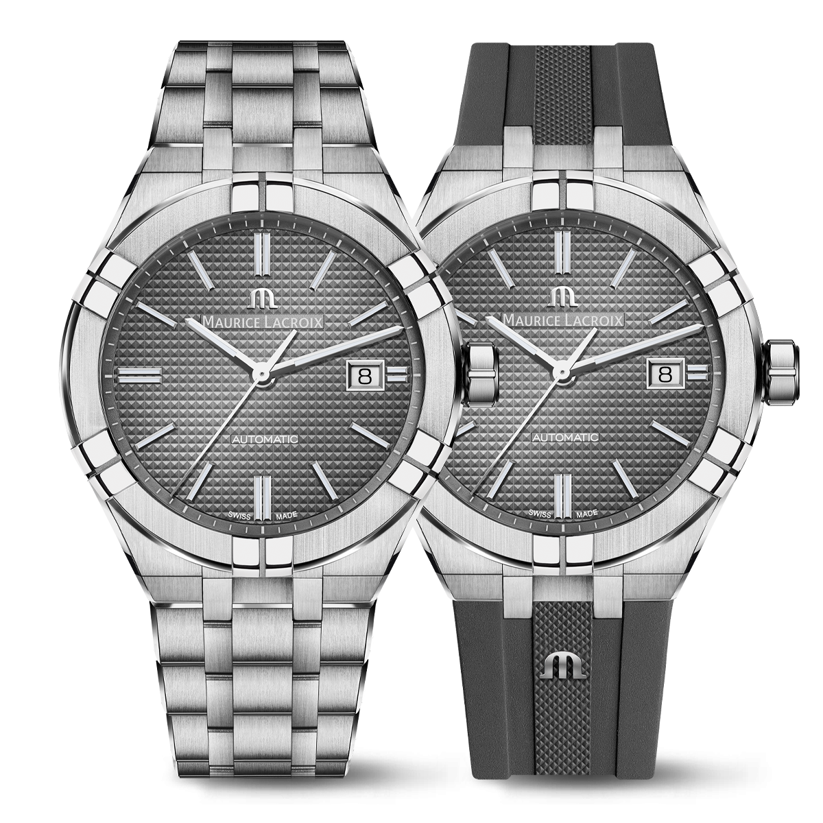 Stainless Steel Automatic Watch With Band Kit, 42mm