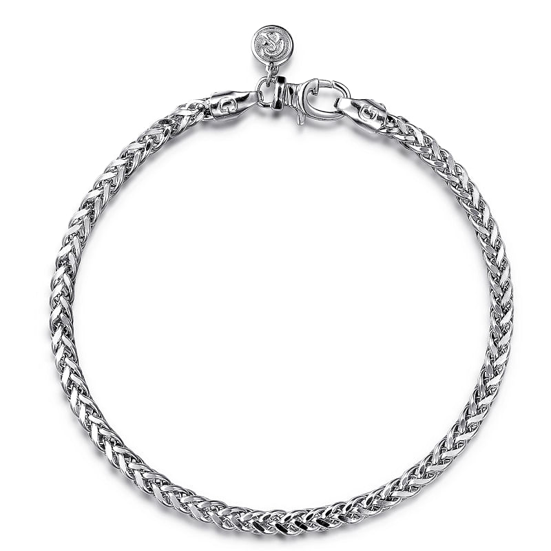 G&c Ss Mens Wheat Chain Bracelet Serial#s1765996