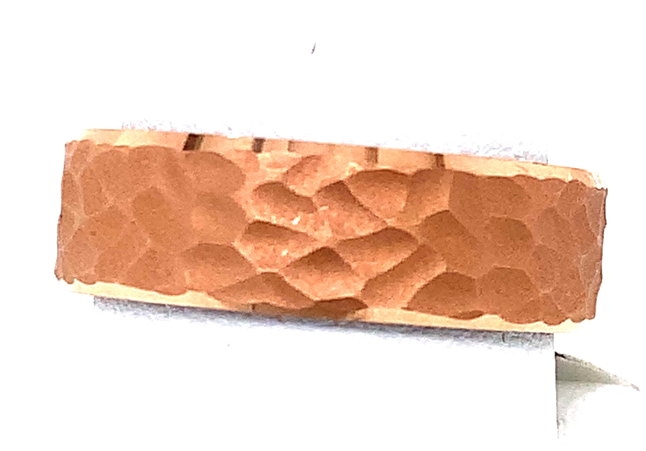 7mm Tantalum & 14kt Rose Gold Hammered 
Size 10