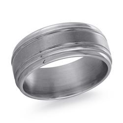 9mm Tantalum Band Satin Finish Grey 
Size 11.5