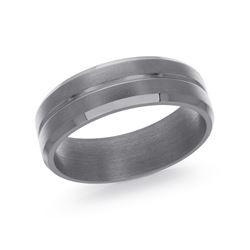 7mm Tantalum Band Satin Finish Grey 
Size 12