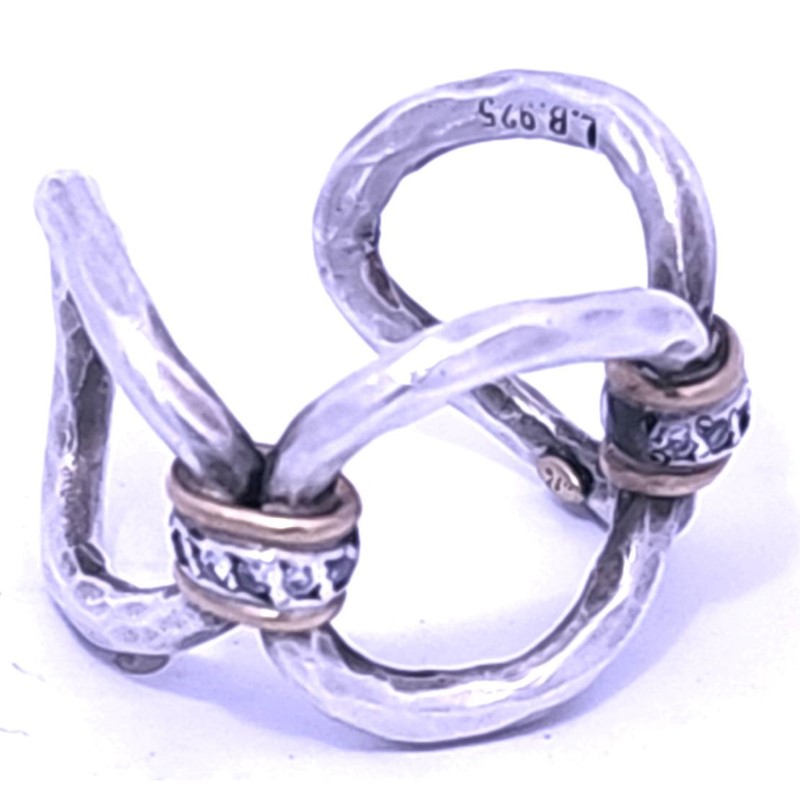 Lika Behar Hammered Sterling Silver Helena Open Ring