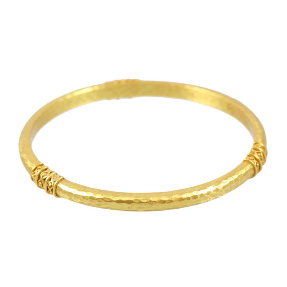 Julie Vos 24K Gold Plated Catalina Bangle - Medium.