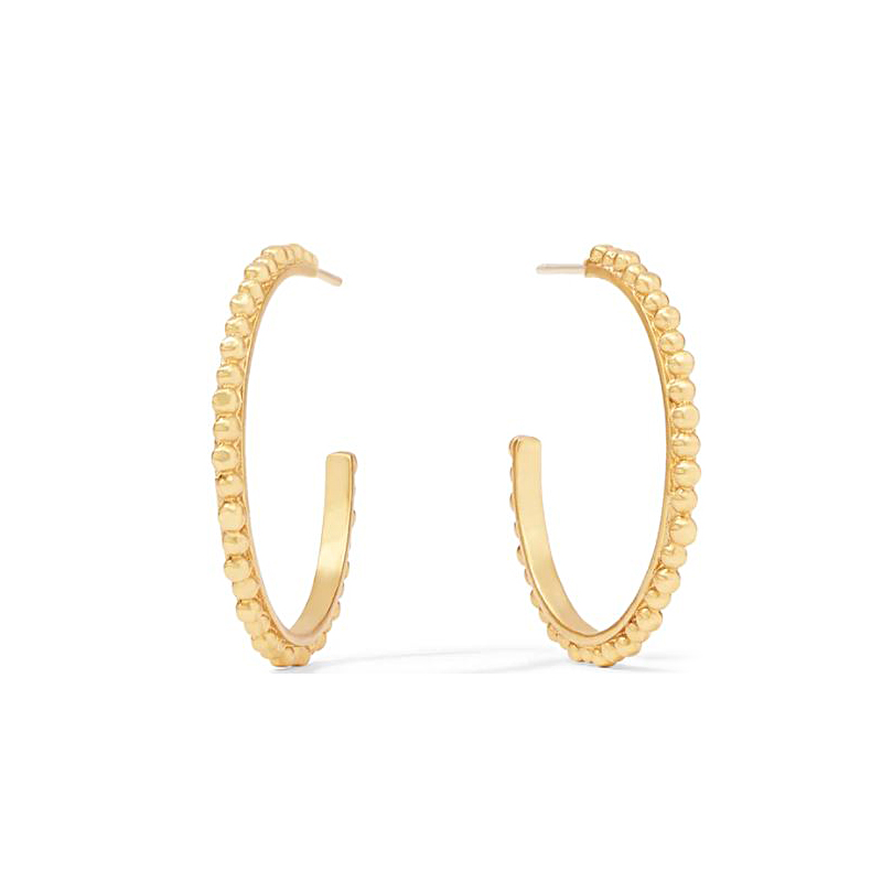 Colette Beaded Hoop Earrings