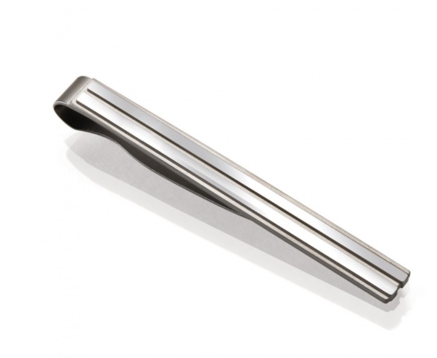 Narrow 2 Bar Tie Clip