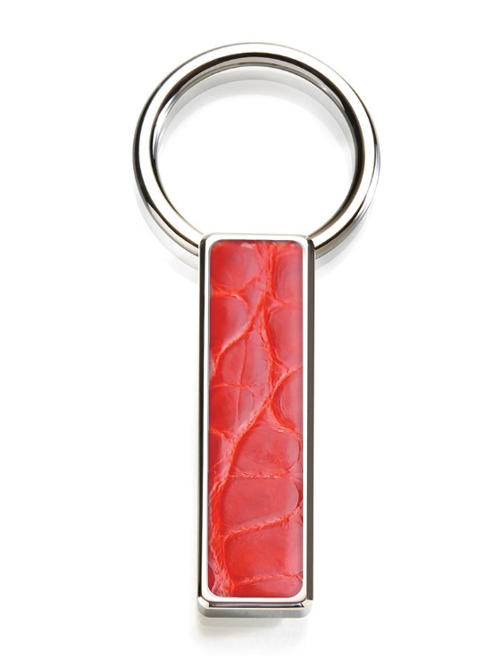 Red Alligator Key Ring