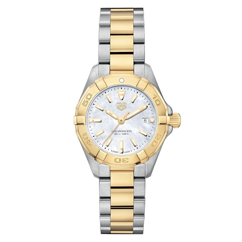 Aquaracer 300M Steel and Gold Quartz Watch