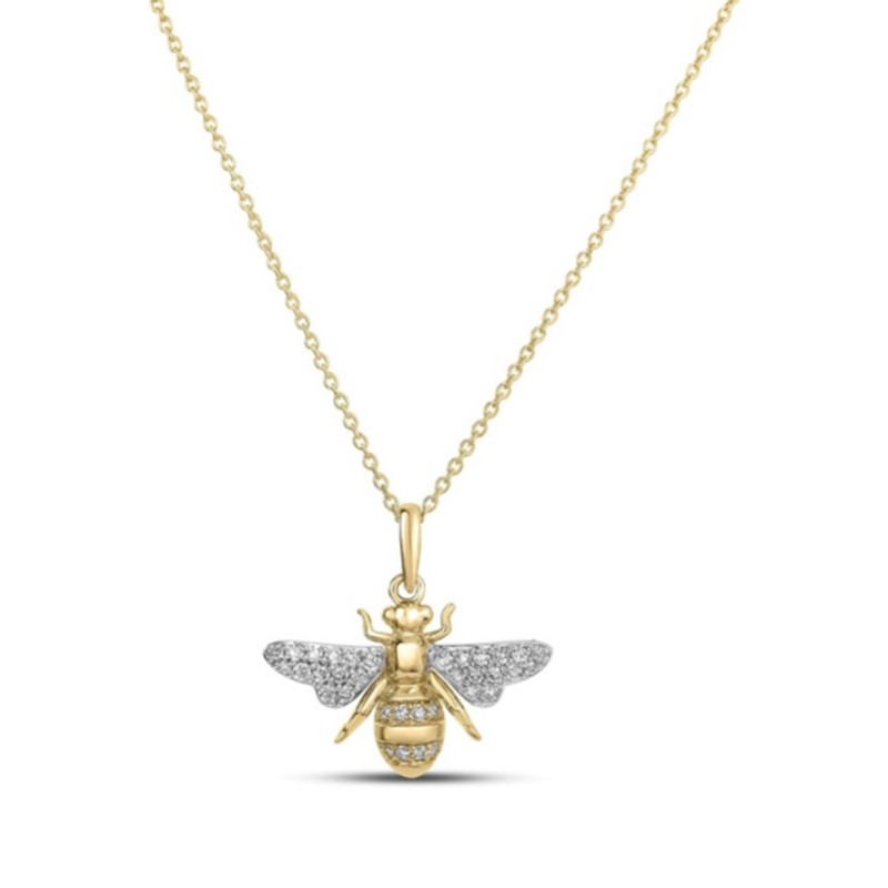Roberto Coin Diamond Bumble Bee Pendant Necklace