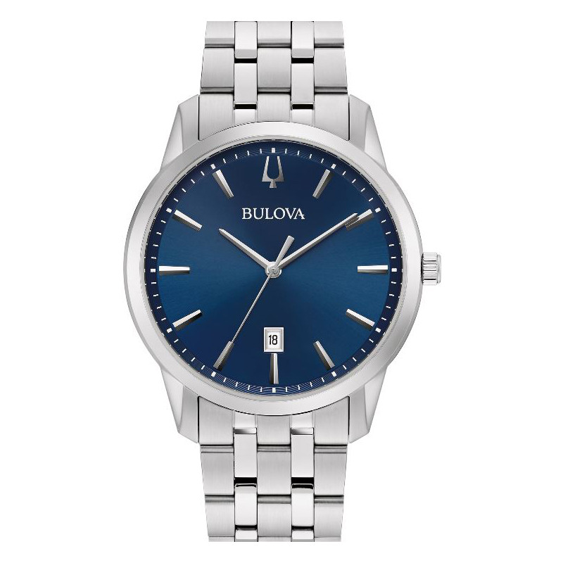 Bulova Blue Dial Stainless Steel Sutton Watch