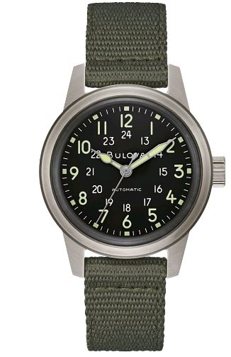 Bulova Veterans Watch Initiative Hack Watch Having A Green Arabic Dial