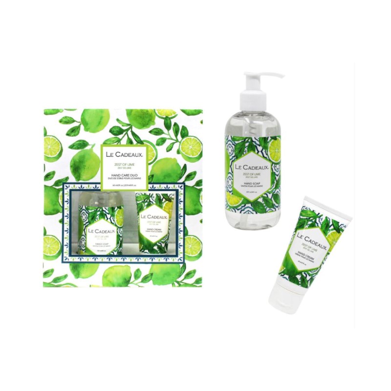 Lime hand wash & hand cream gift bag