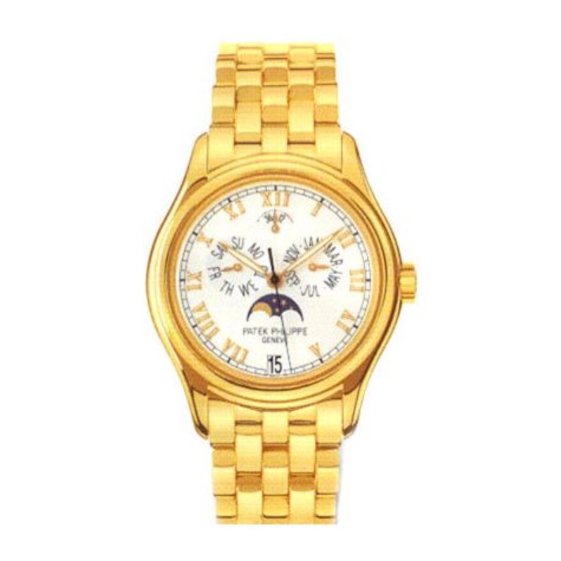 Estate 18 Karat Yellow Gold Patek Philippe Watch From The Complicated Collection