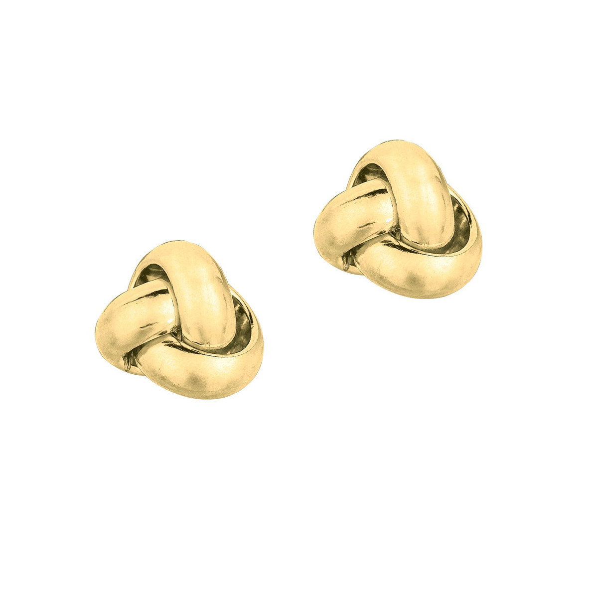 14 Karat Yellow Gold Polished Small Lite Love-Knot Earrings