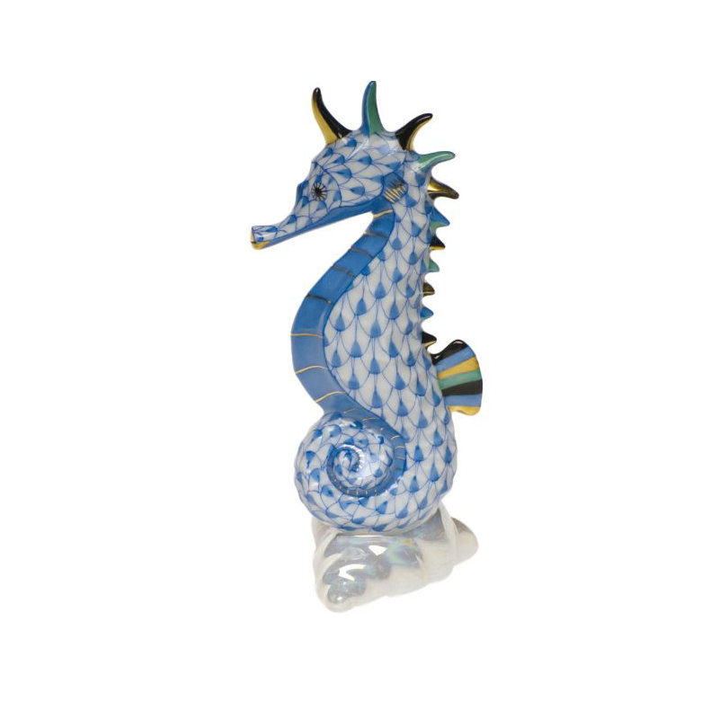 Herend Blue Sea Horse