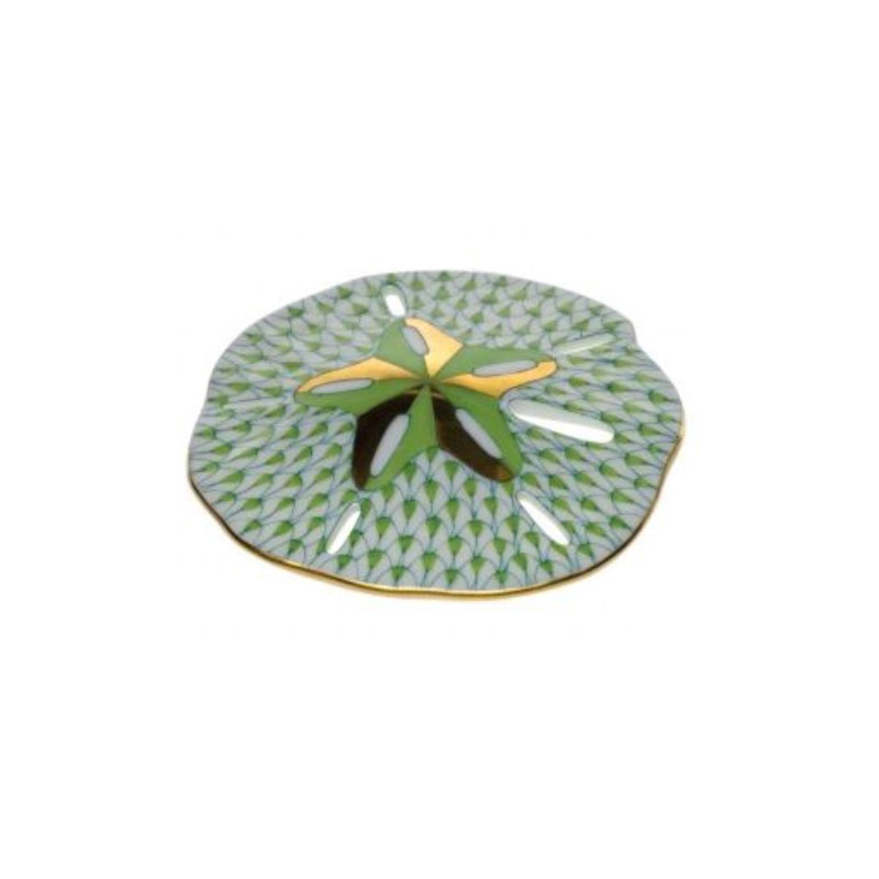 Herend Key Lime Sand Dollar 3"