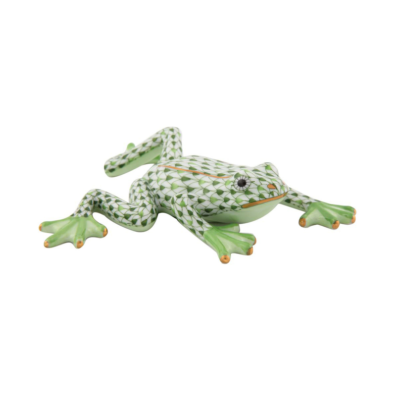 Herend  Multi Color Reaching Frog
