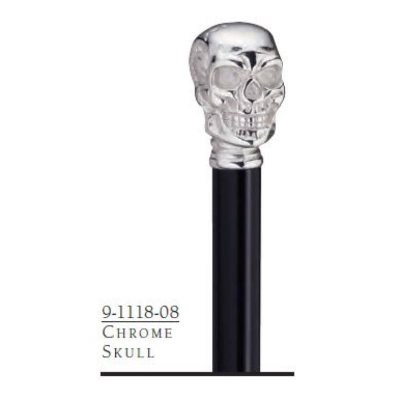 Silver Skull Cane.