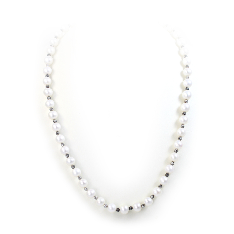 CHINA PEARL SS FW PEARL/BEAD NECKLACE MEASURING 18