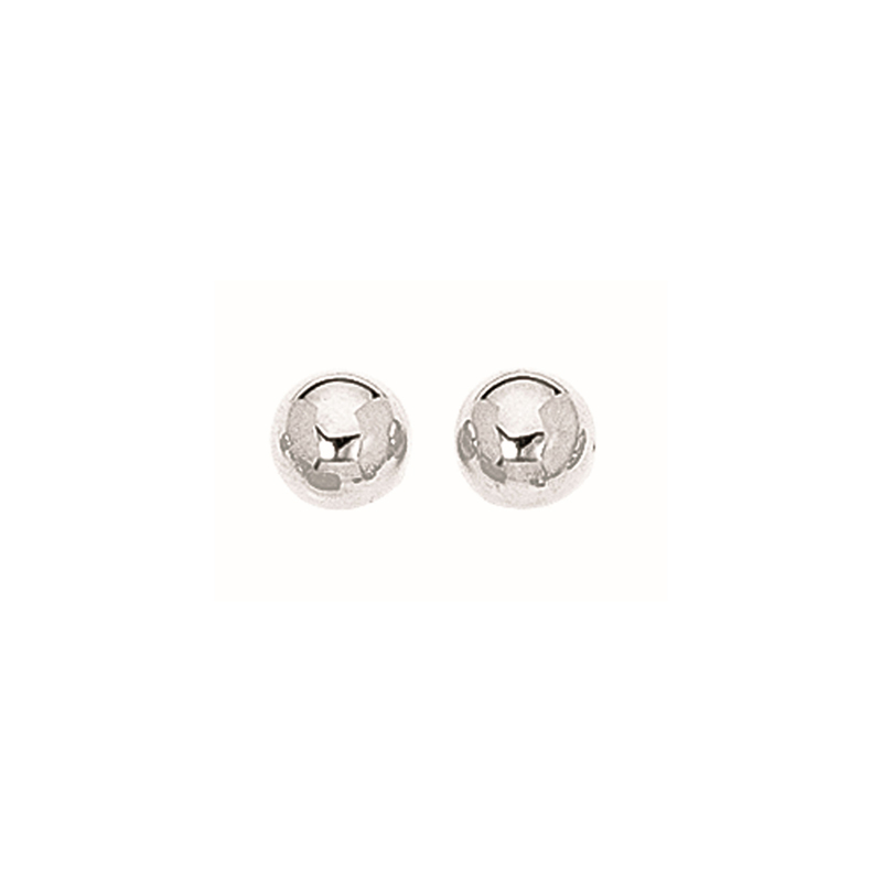Sterling Silver 8Mm Ball Stud Earrings
