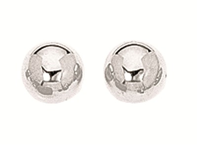 Sterling Silver 8Mm Ball Stud Earrings