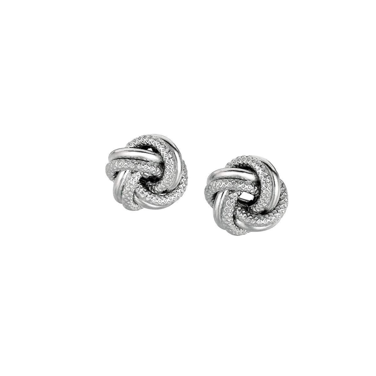 Sterling Silver Love Knot Earrings.