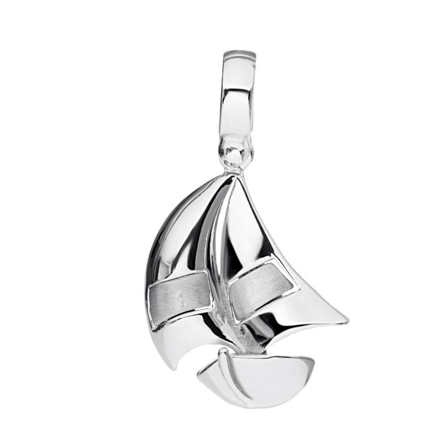 Sterling Silver Sailboat Pendant Necklace