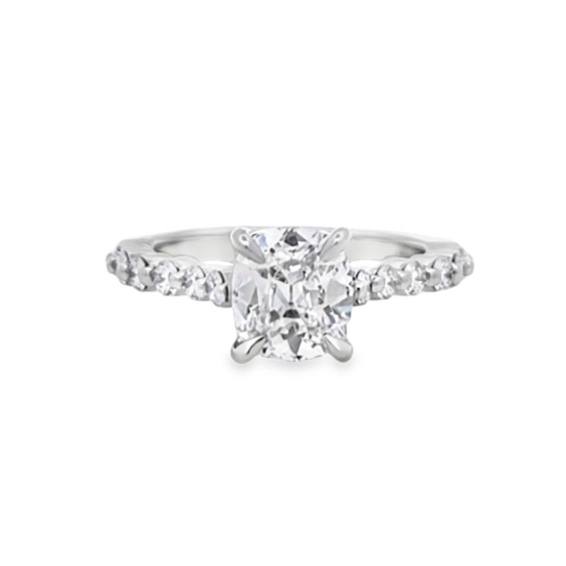 Henri Daussi GIA Certified Single Prong Engagement Ring